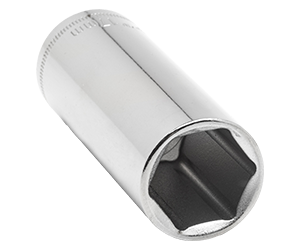 Crescent Socket 0.25 Inch Drive 6 Point Deep 13 millimeters