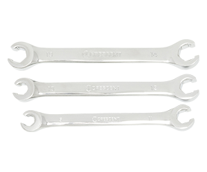 Crescent 3 piece Metric Flare Nut Wrench Set