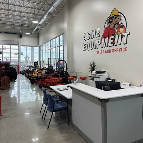 Service counter at the Acme Equipment in Fargo, ND