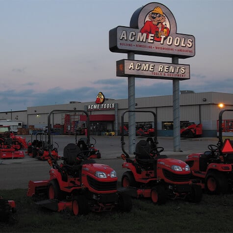 outside the Acme Tools in Minot, ND