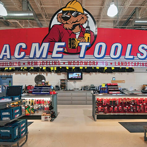 Acme Tool service counter at Duluth, MN