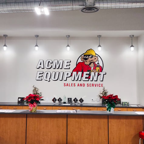 Acme Equipment service counter at Minot, ND