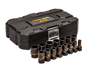 Gearwrench 15 piece 0.25 Inch and 0.375 Inch Drive Bolt biter Impact Extraction Socket Set