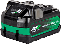 Metabo HPT MultiVolt 18 Volt/36 Volt 5.0Ah/2.5Ah Lithium Ion Battery with Fuel Indicator