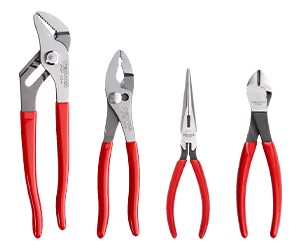 Tekton Gripping and Cutting Pliers Set, 4 Piece