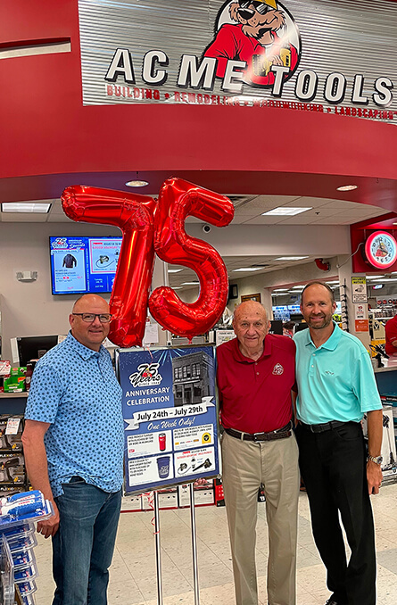 75 Years Acme Tools, Steve, Daniel, Paul