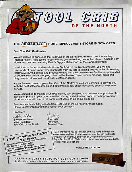Tool Crib Letter