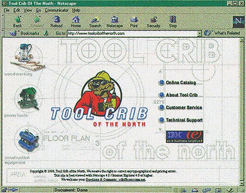 www.toolcribofthenorth.com Website 1998