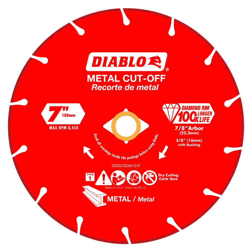 

Diablo Tools 7" Diamond Metal Cut-Off Blade