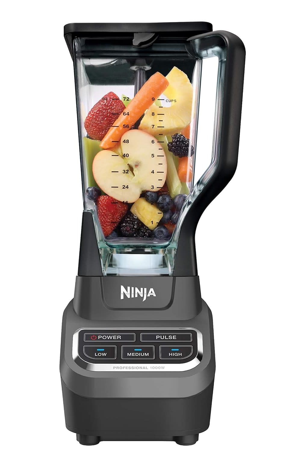 Ninja 72 Oz 3 Speed Black Stainless Professional Blender BL610