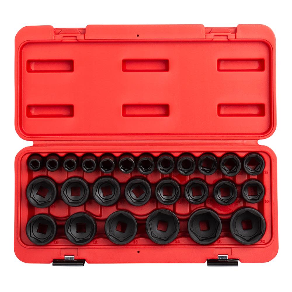 

Sunex 1/2 Inch Drive 26-Piece Metric Impact Socket Set