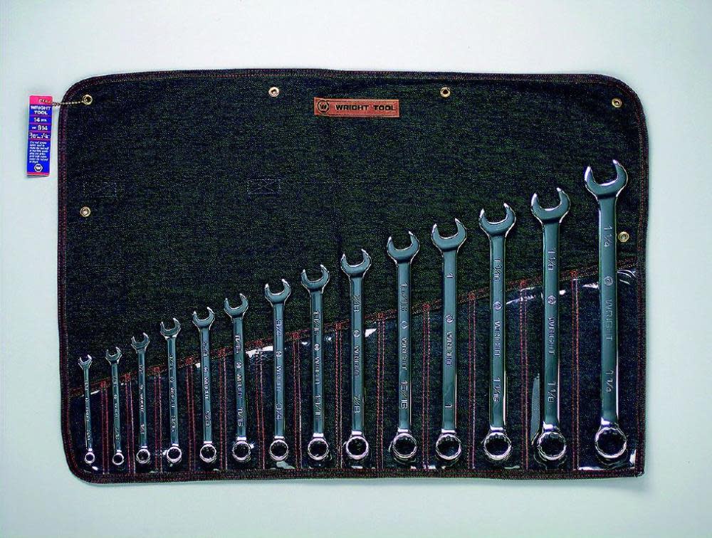 

Wright Tool Combination Wrench Set 14 pc. 3/8 in. to 1-1/4 in.