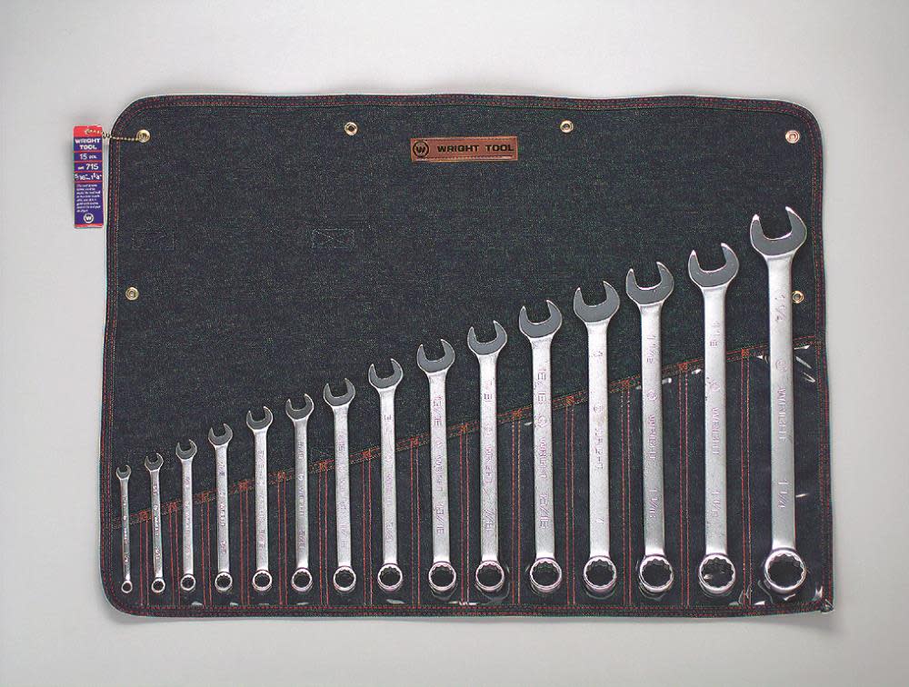 

Wright Tool 15 pc. 12 Pt. Combination Wrench Set 5/16 In. to 1-1/4 In.
