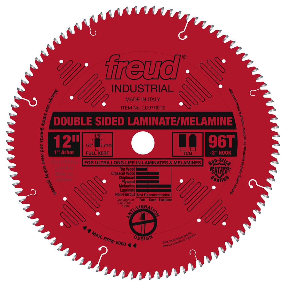 

Freud 12" Blade for Double Sided Laminate/Melamine with Perma-SHIELD Coating