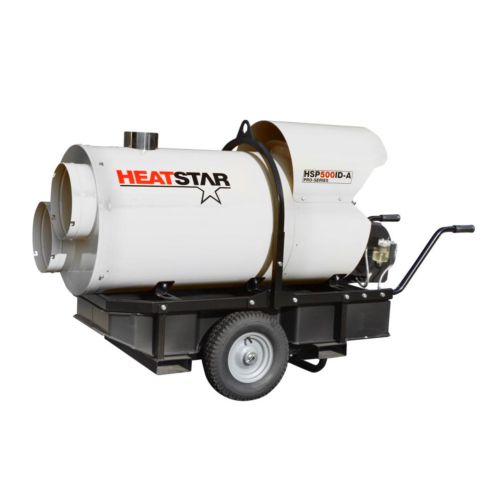 

Heatstar PRO-SERIES 500000 BTU Indirect Fired Diesel/Kerosene/Jet Fuel Construction Heater