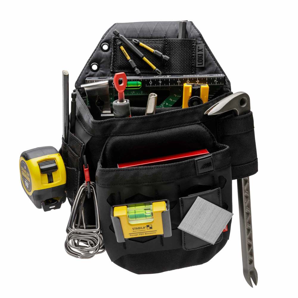 Diamondback Toolbelts Loki X Black Left Side Pouch with Hook