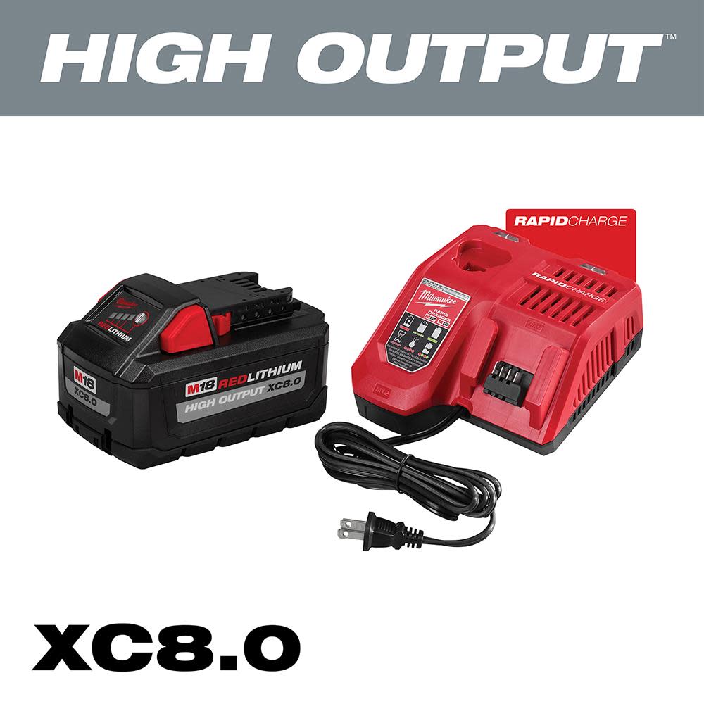 Milwaukee Promotional M18 REDLITHIUM HO XC8.0 Starter Kit 48591880F