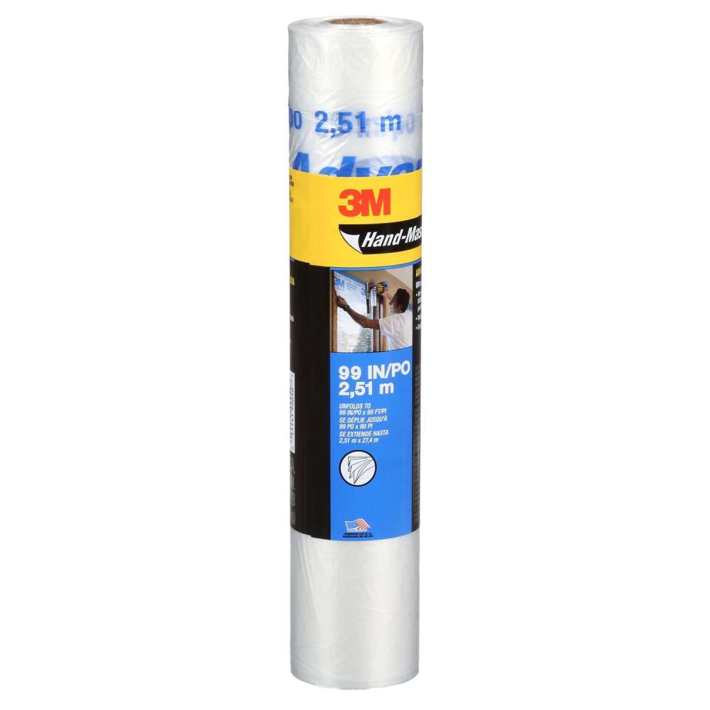 3M Hand Masker Advanced Masking Film 99in x 90' Clear