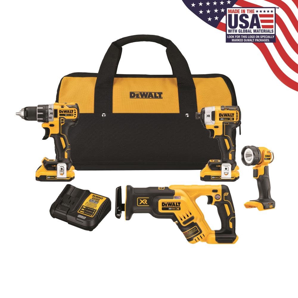 

DEWALT 20V XR 4 Tool Combo Kit