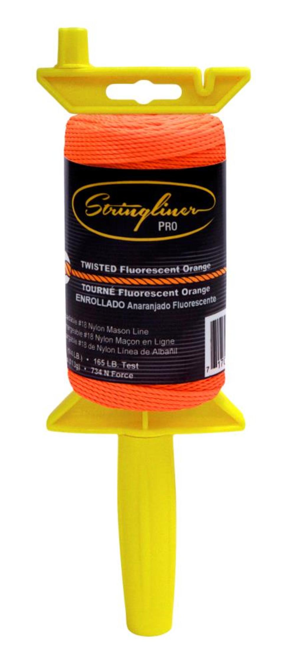 

US Tape Stringliner PRO Twisted Fluorescent Orange 270' with Reel