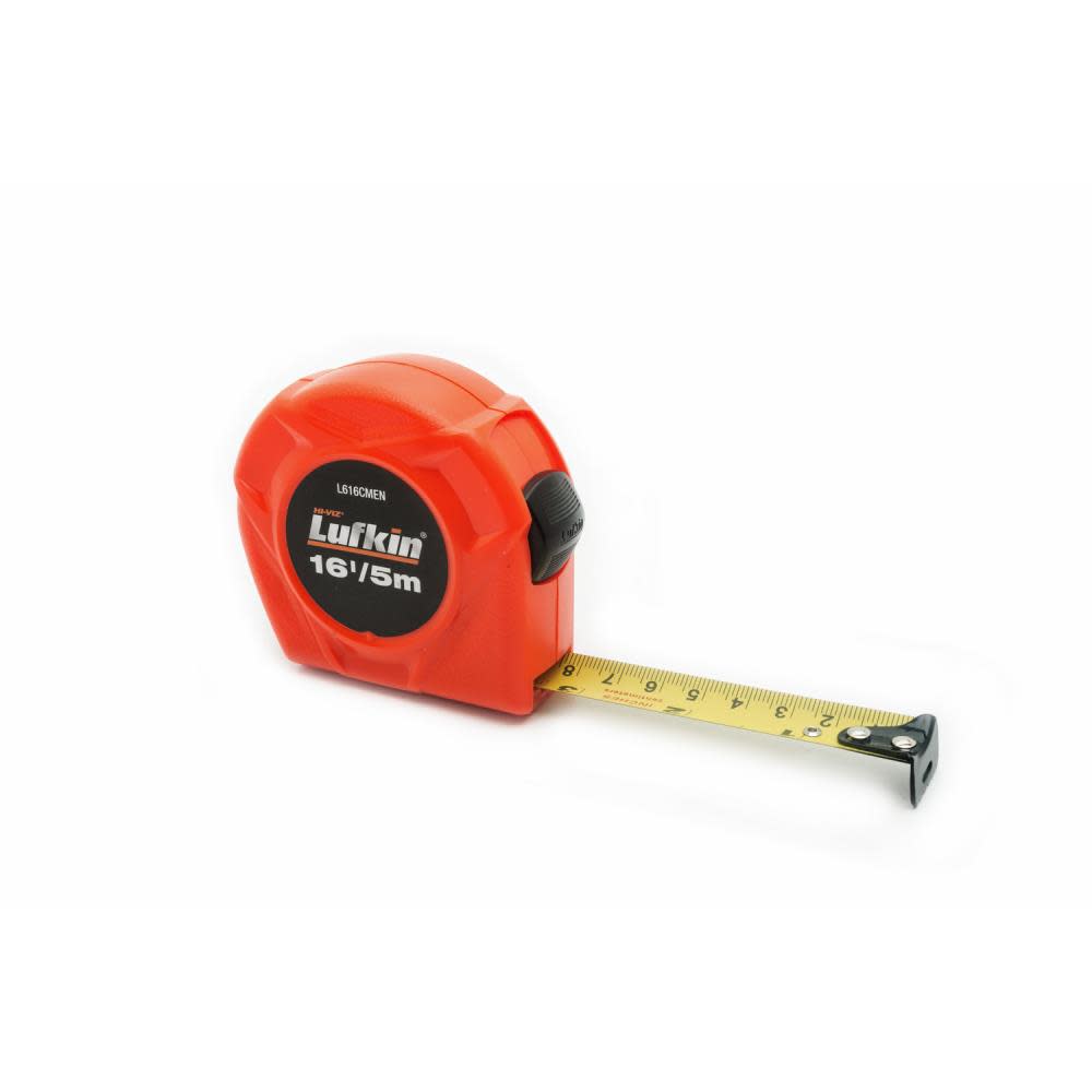 

Crescent Lufkin Tape Measure 3/4 In./19mm x 16 Ft./5m Hi-Viz Orange Value