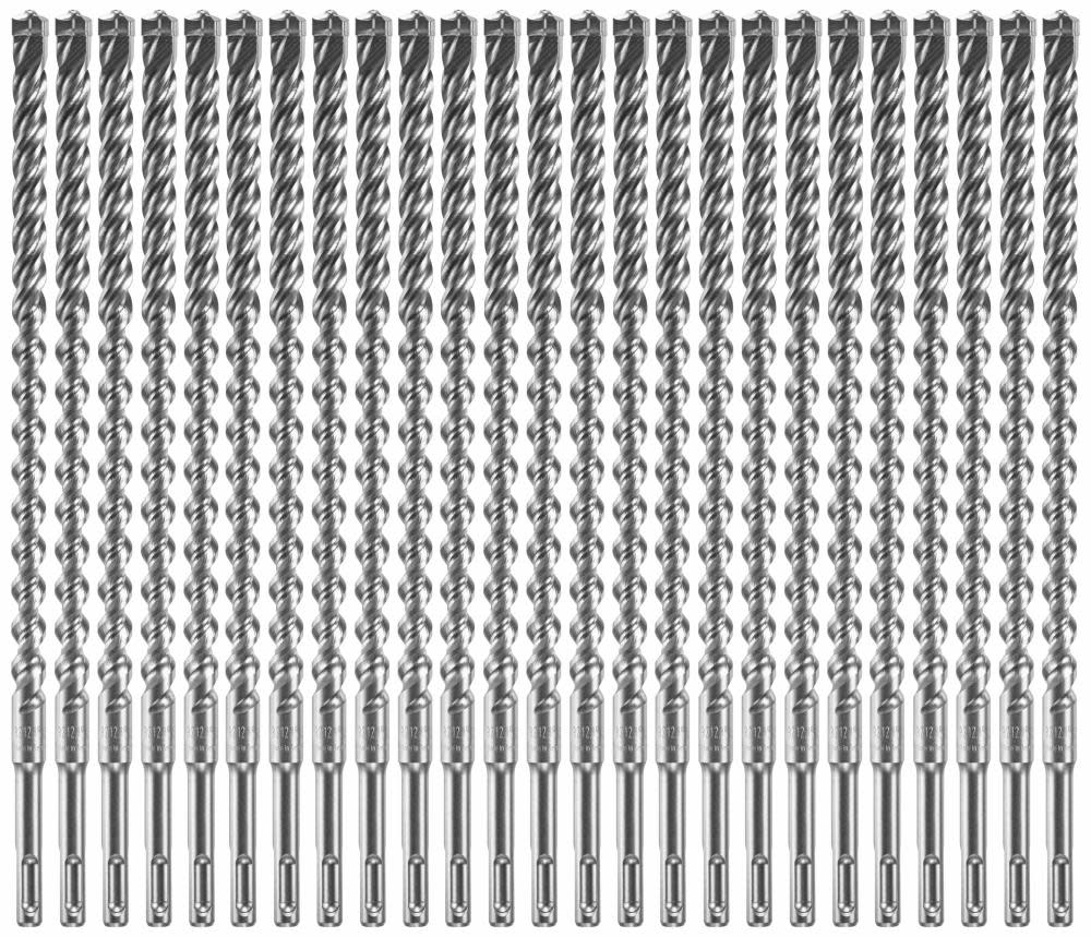 

Bosch 25 pc. 1/2 In. x 10 In. x 12 In. SDS-plus Bulldog Xtreme Carbide Rotary Hammer Drill Bits