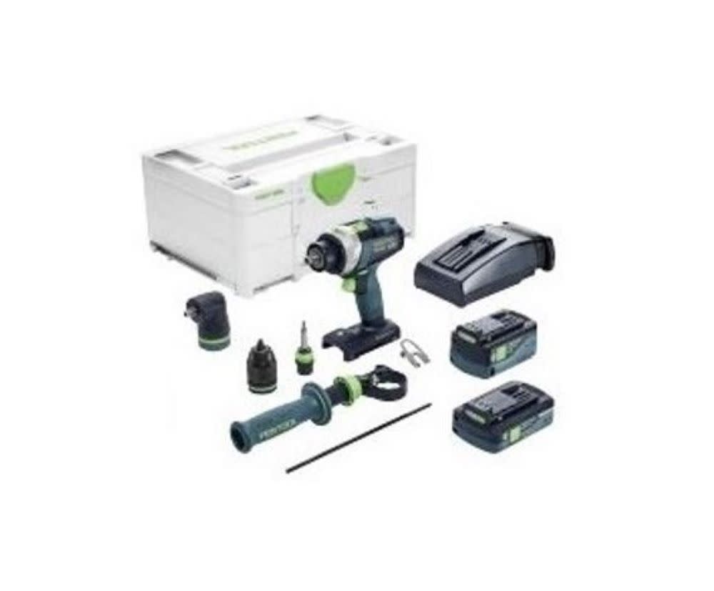Festool 576778 Quadrive TPC 18/4 HPC 4.0 I-Set Cordless Hammer Drill