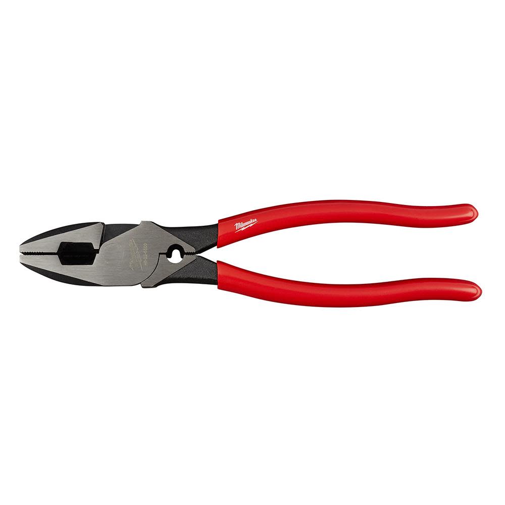 

Milwaukee High Leverage Linesman's with Crimper-Dipped