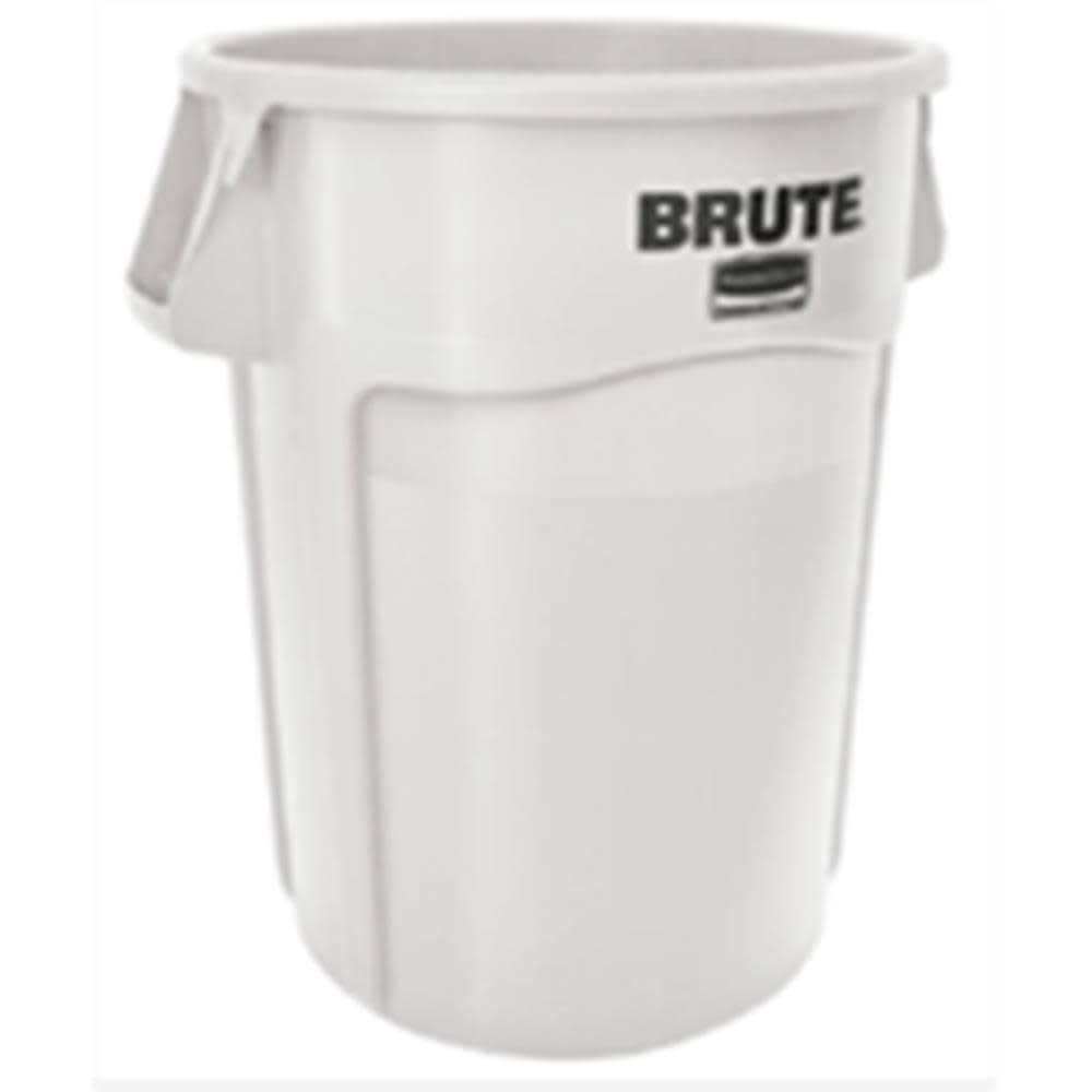 

Rubbermaid 44 Gallon BRUTE Heavy Duty White Vented Container