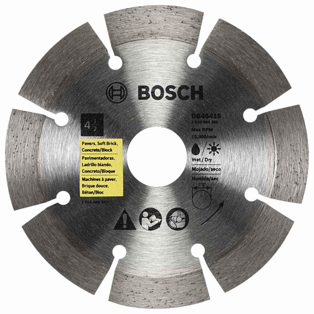 

Bosch 4 1/2" Standard Segmented Rim Diamond Blade for Universal Rough Cuts
