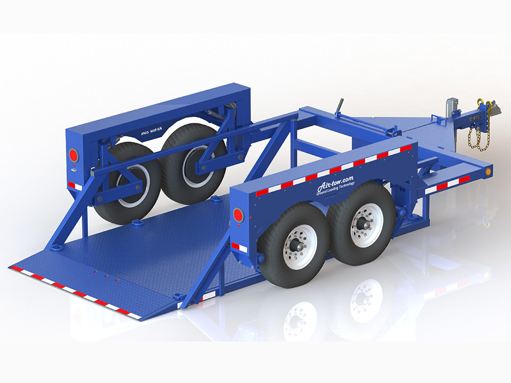 

Air-Tow Trailers 12' Drop Deck Flatbed Trailer 75" Deck Width - 10000# Capacity