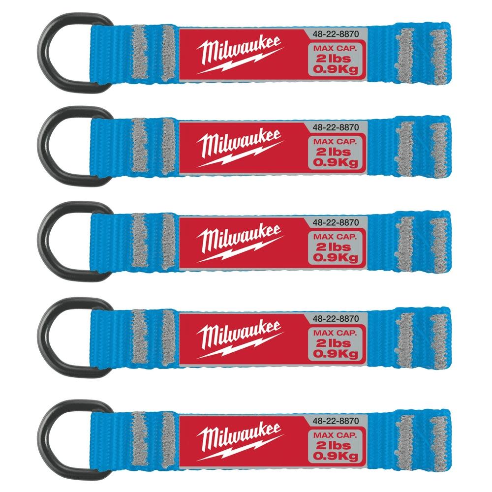 

Milwaukee 5pc 2lb D-Ring Web Attachment