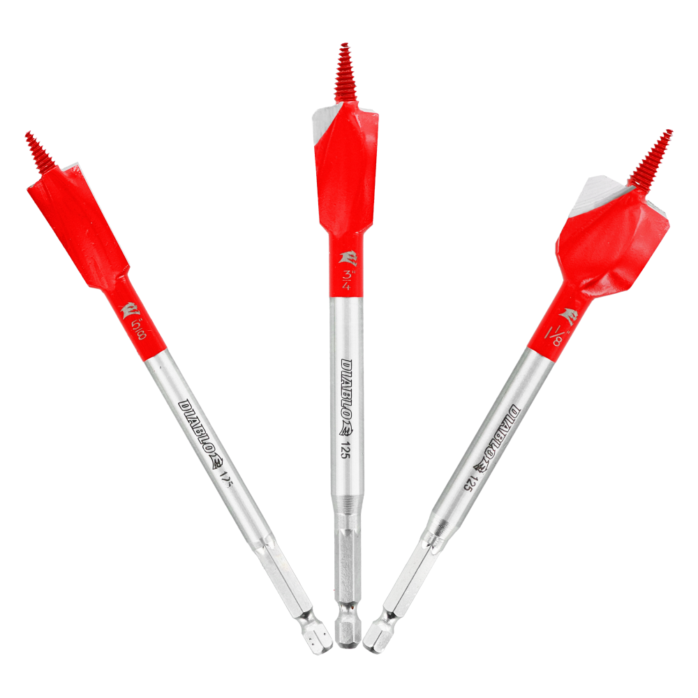

Diablo Demo Demon Spade Bit Set for Nail Embedded Wood 3pc