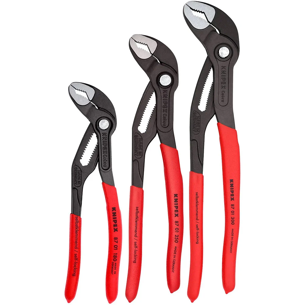 Knipex Cobra High Tech Water Pump Pliers Set 3pc