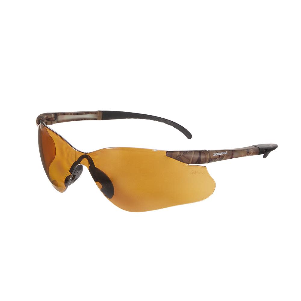

Jackson Safety Glasses Anti-Scratch Coating Bronze Lens Camo Frame