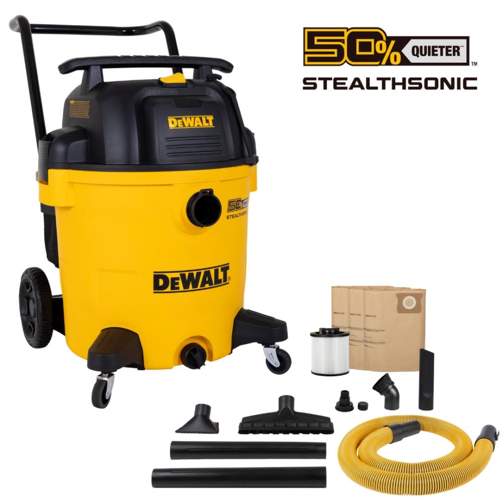 DEWALT 16 Gallon Stealth Sonic Wet/Dry Vacuum DXV16P-QTA - Acme Tools