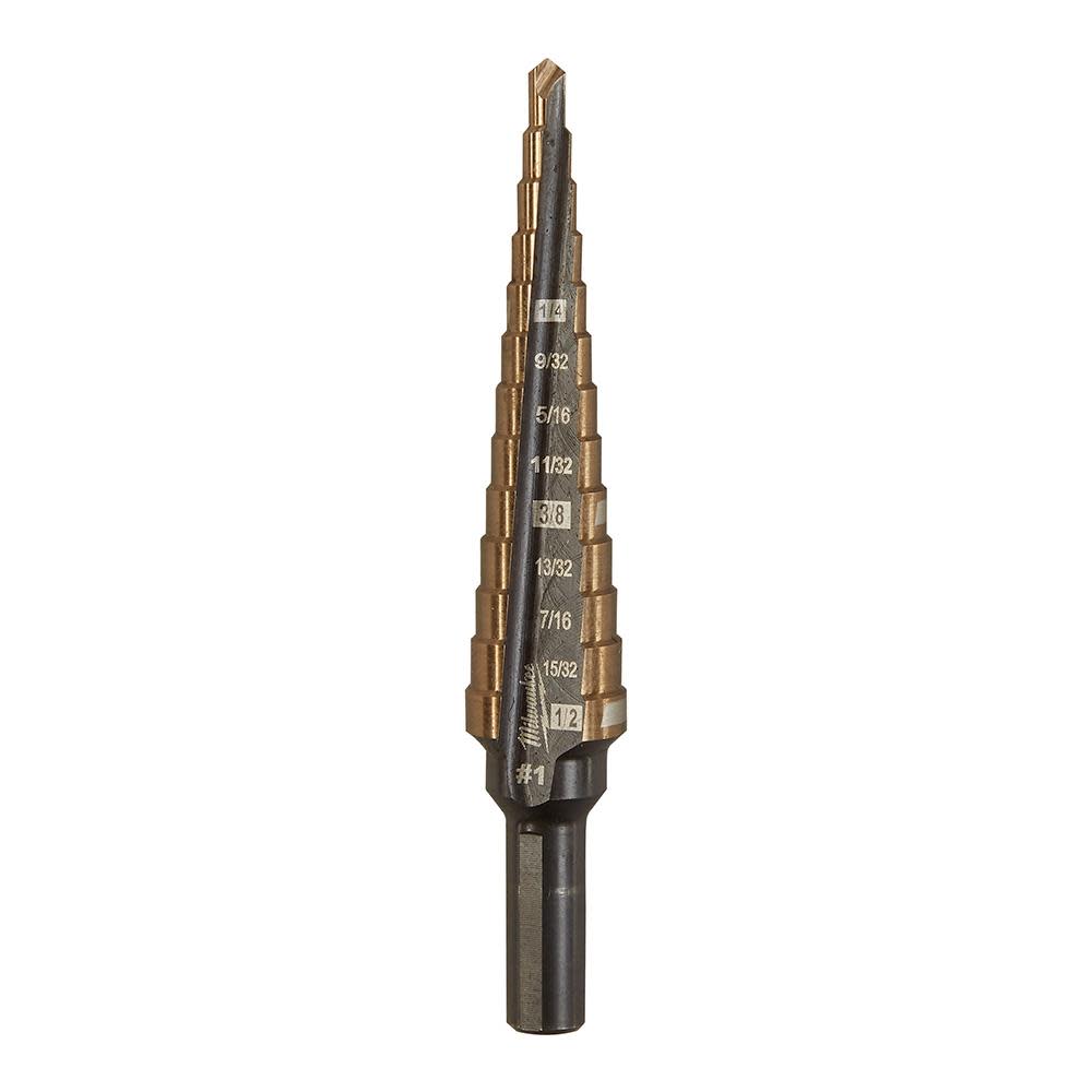 

Milwaukee Step Drill Bit Cobalt #1 1/8"-1/2"