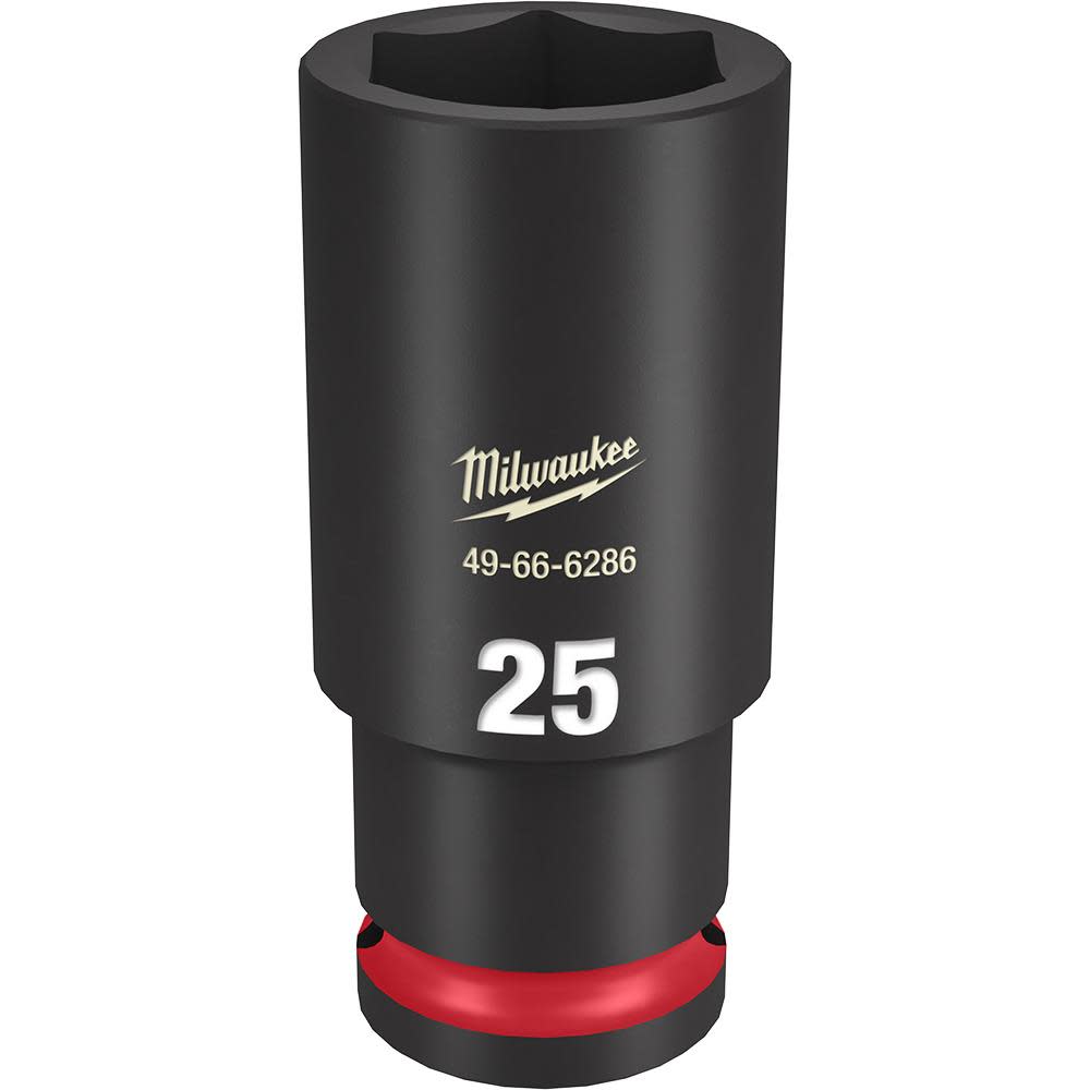 

Milwaukee SHOCKWAVE Impact Duty Socket 1/2" Drive 25MM Deep 6 Point