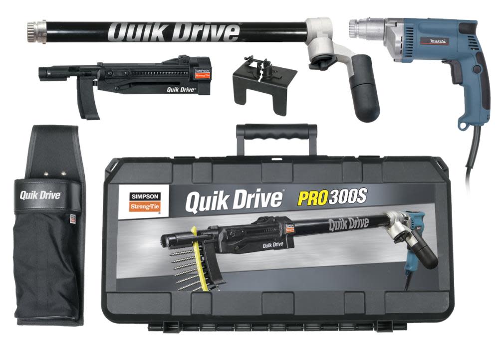 

Quikdrive 1.5 to 3" Flooring/Decking Fastening System with Makita Screwdriver Motor