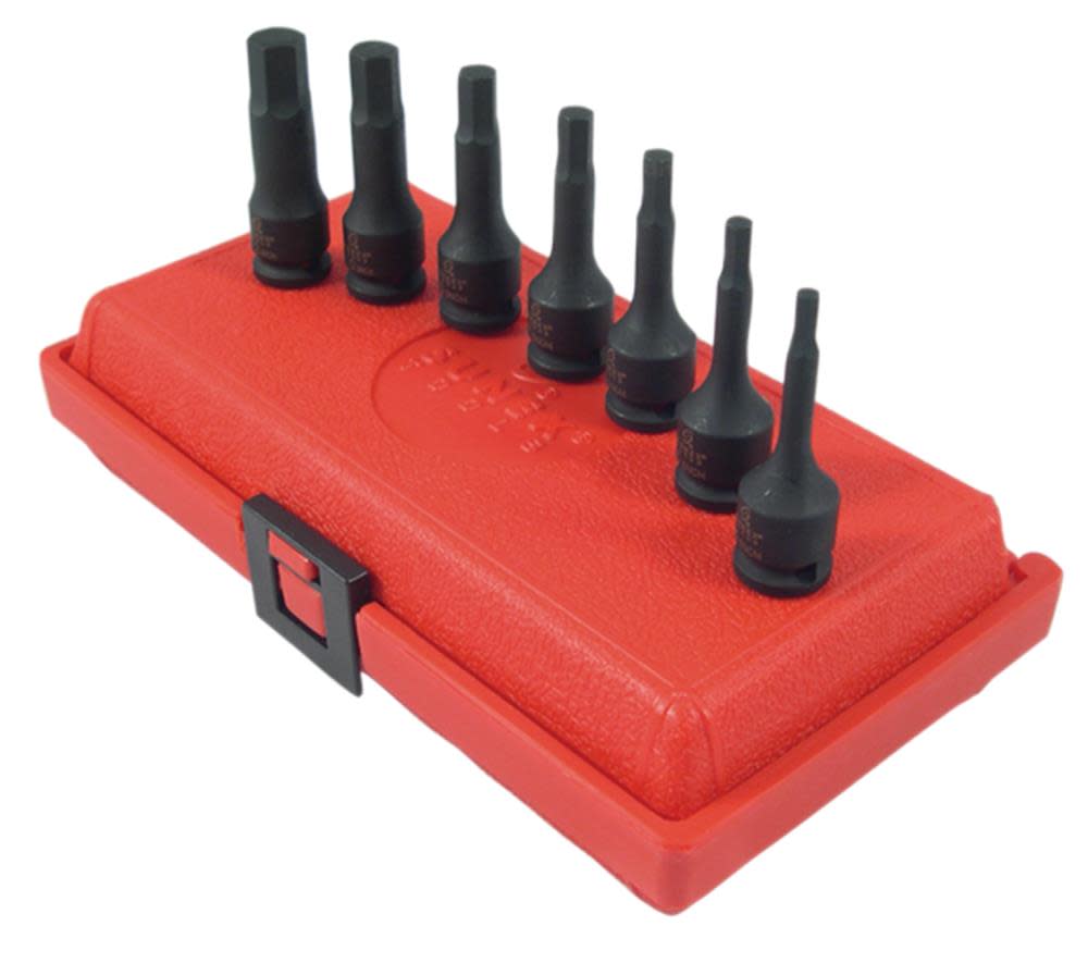 

Sunex 7 pc. 3/8 In. Drive Metric Hex Impact Socket Set