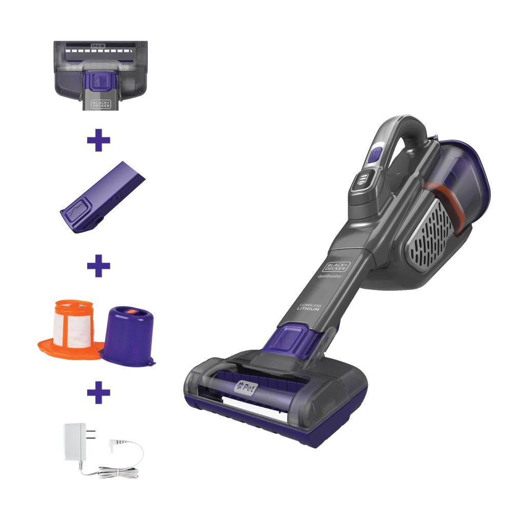 Black & Decker Dustbuster AdvancedClean+ 20V MAX Cordless Pet Handheld