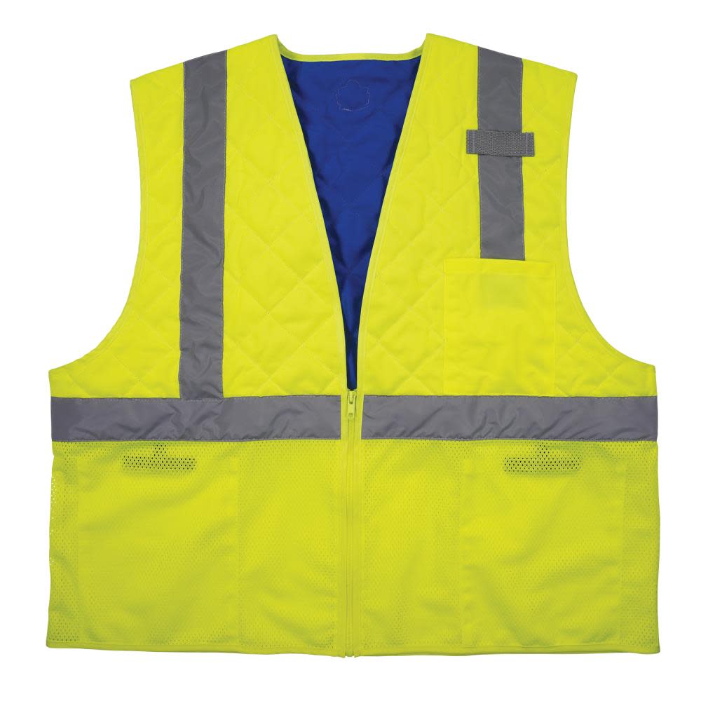 

Ergodyne Chill Its 6668 Hi Vis Safety Cooling Vest Type R Class 2 Lime Small