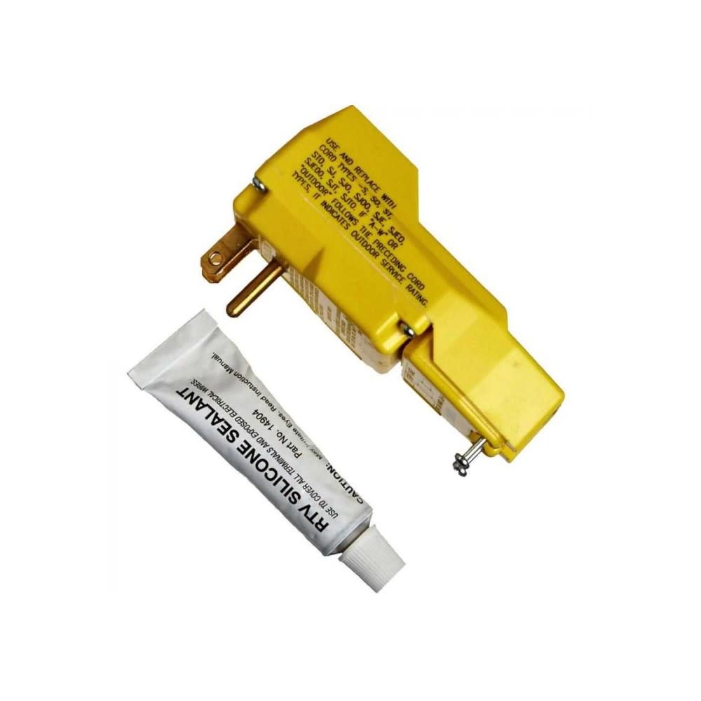 Southwire GFCI User Attachable Power Plug 15A 120VAC 1Pole Yellow