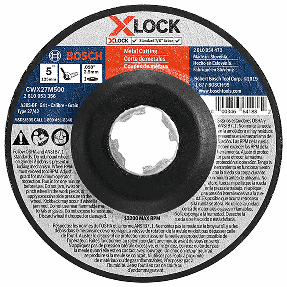 

Bosch X-Lock Metal Cutting T27 5" x .098"