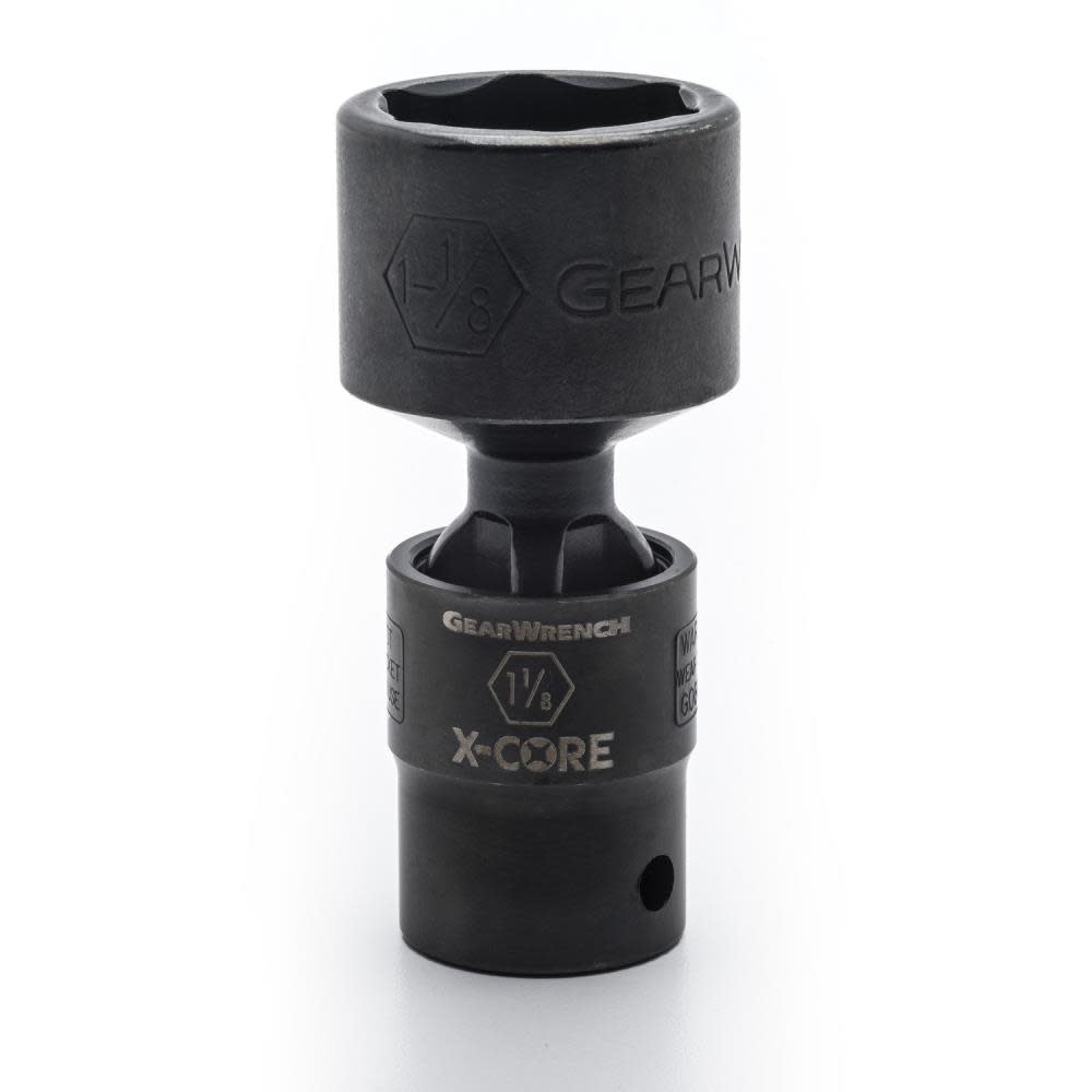 

GEARWRENCH Pinless Universal Impact Socket 1/2" Drive 6 Point 1-1/8 In.