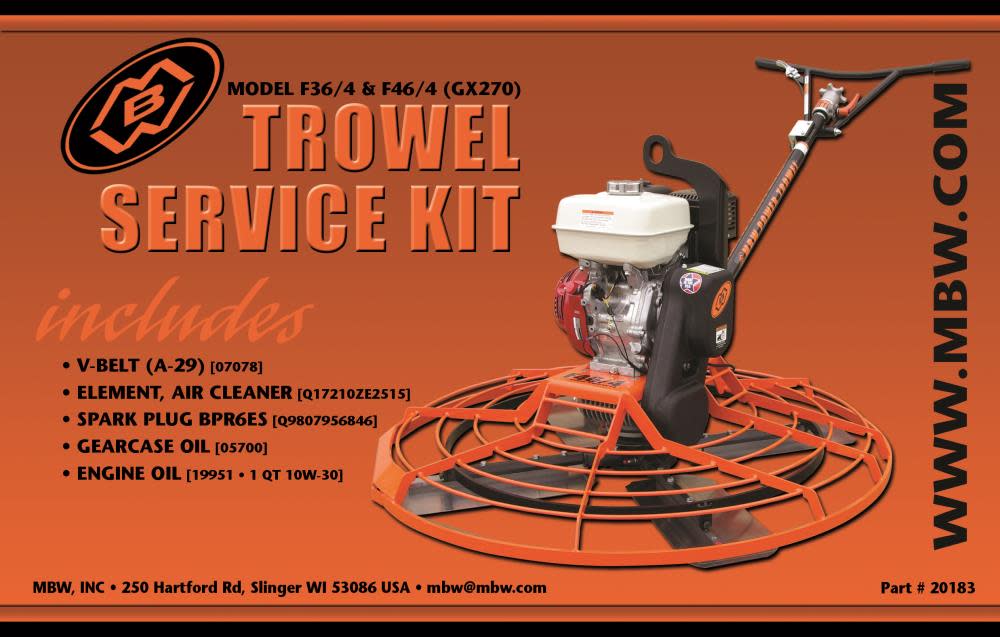 

MBW 46 In. Power Trowel Service Kit