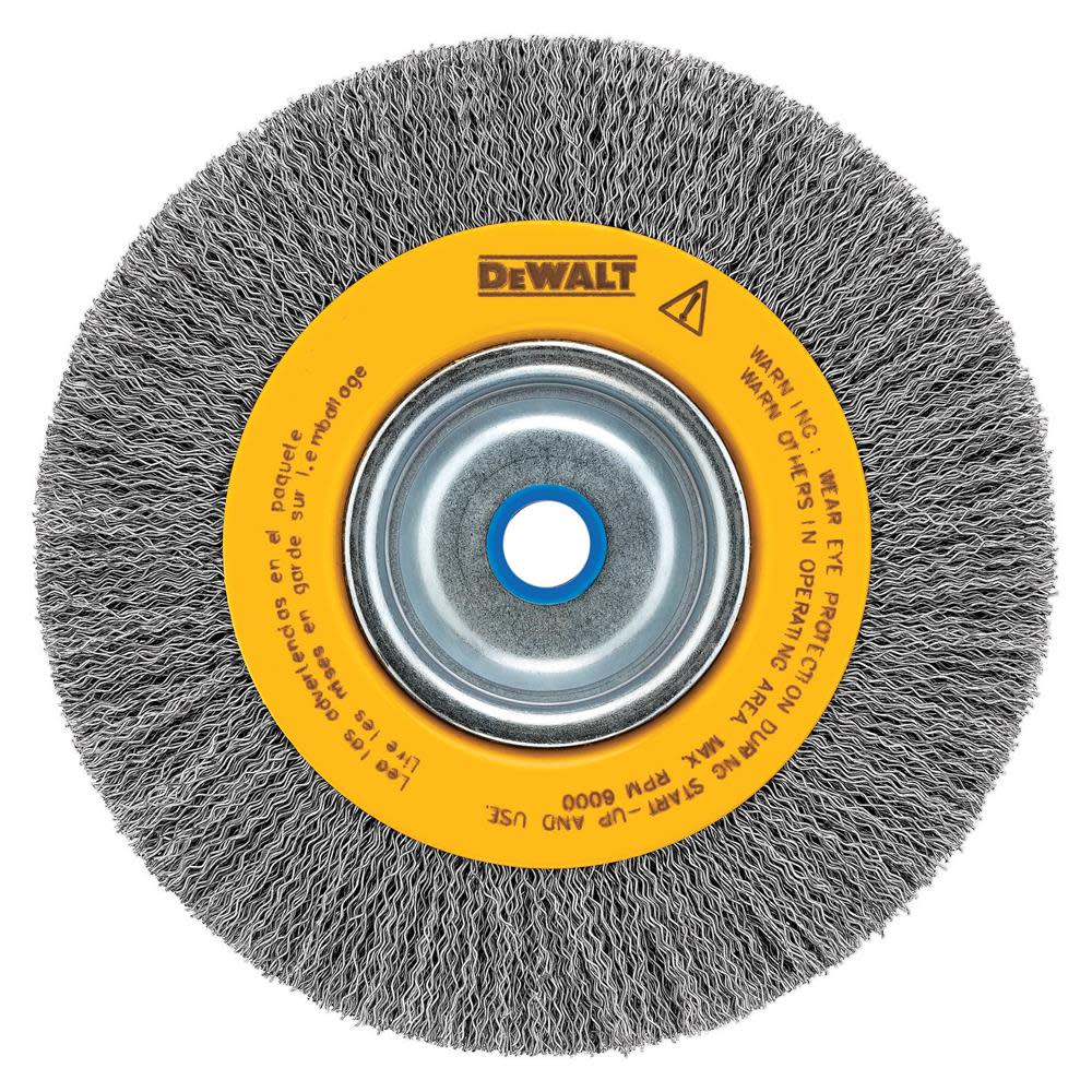 DEWALT 8 In. Crimped Wire Wheel Medium Face
