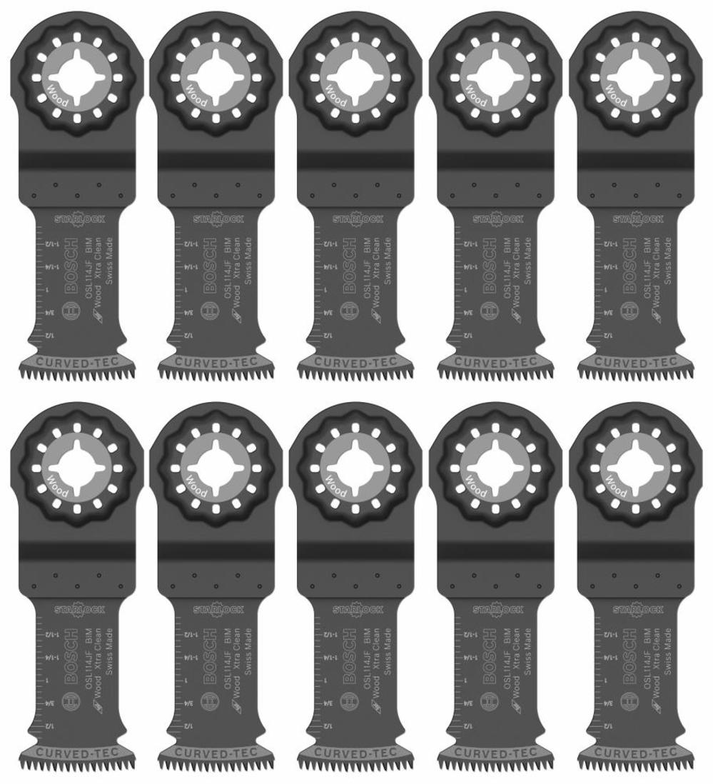 

Bosch 1-1/4 In. Starlock Oscillating Multi Tool Bi-Metal Xtra-clean Plunge Cut Blade 10 Pk.