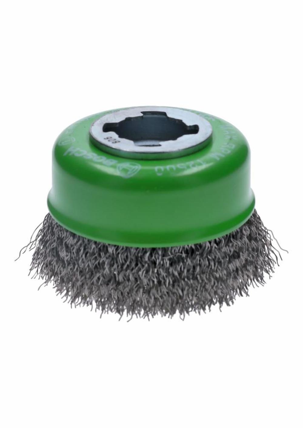 

Bosch 3 In. Wheel Dia. X-LOCK Arbor Stainless Steel Crimped Wire Cup Brush