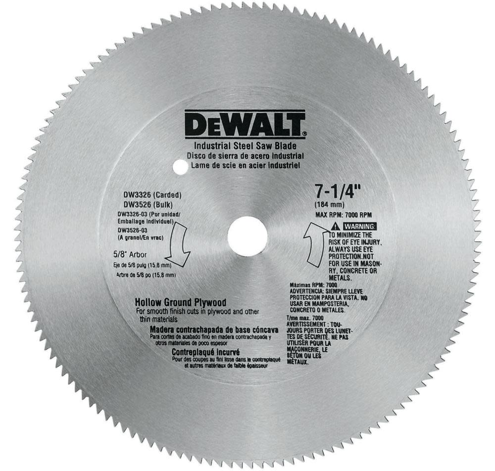 

DEWALT 7-1/4-in 140t Ply Wood Blade